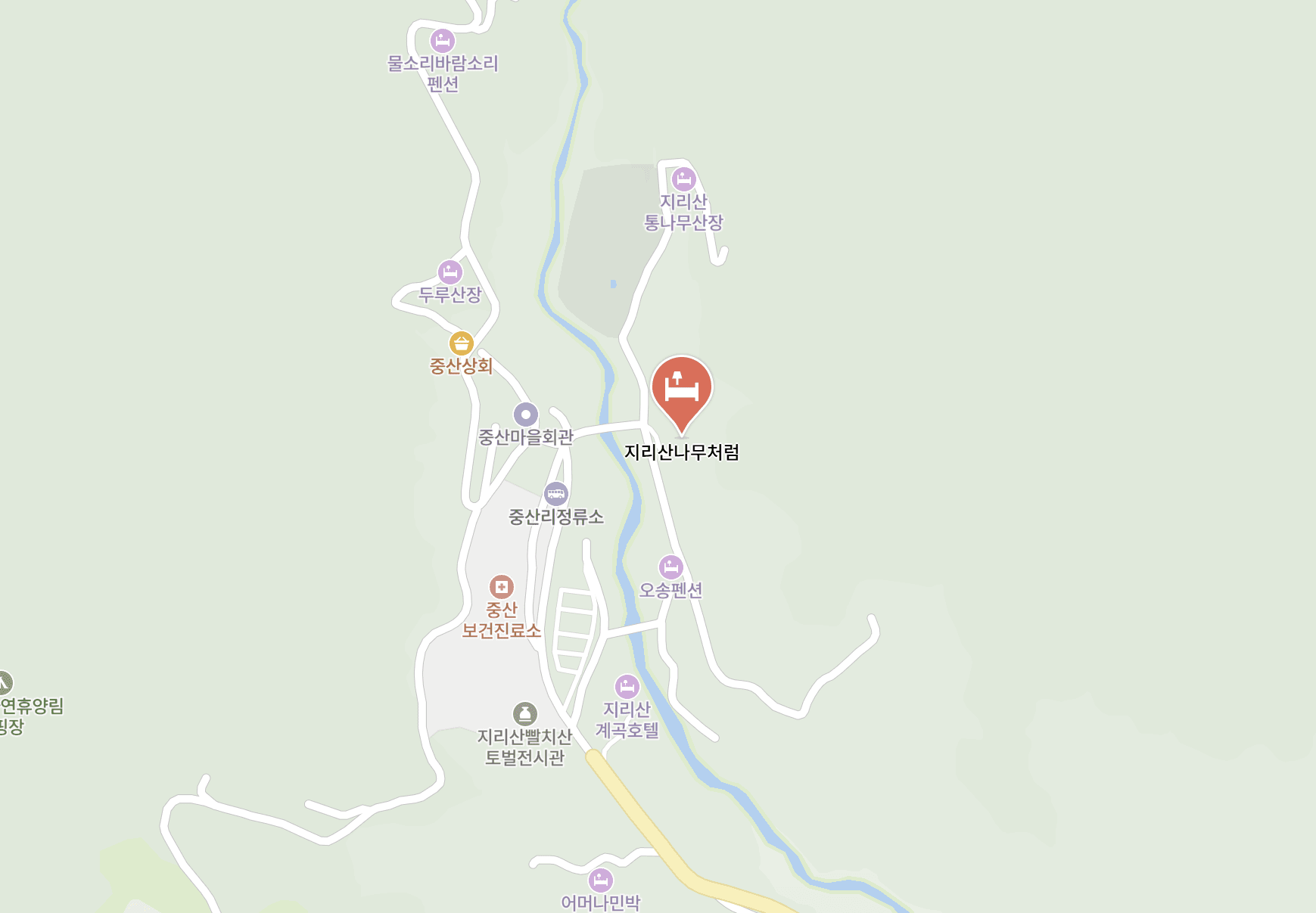 지리산나무처럼 오시는 길